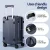Wanderlite 2-Piece Trunk Luggage Set: 12" & 20" Navy, ABS Shell, TSA Lock, 360° Spinner Wheels, Smart Packing Features