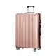Wanderlite 28" Luggage Travel Suitcase Set, ABS Hard Case, Rose Gold, TSA Lock, Lightweight Spinner Wheels