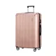 Wanderlite 28" Luggage Travel Suitcase Set, ABS Hard Case, Rose Gold, TSA Lock, Lightweight Spinner Wheels