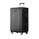 Wanderlite Luggage Trolley Set, ABS & Aluminium, 28", Black, 50x31.5x74cm, Lightweight, TSA Lock, 360° Wheels