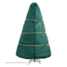 Jingle Jollys Christmas Tree Storage Bag - Fits 9ft Trees, Durable Oxford Fabric, Green, Easy Access, Dust Protection
