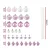 Jingle Jollys 33pcs Pink Christmas Tree Decorations Set, Shatterproof Baubles Ornaments, PVC, Festive Décor