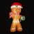 Jingle Jollys 2.4M Christmas Inflatable Gingerbread Man with LED Lights, UV-Resistant, Outdoor Decoration