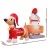 Jingle Jollys 4.2M Christmas Inflatable Snowman Dog, LED-Lit, Weather-Resistant Polyester, Fast Inflation, Outdoor Decor