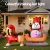 Jingle Jollys 4.2M Christmas Inflatable Snowman Dog, LED-Lit, Weather-Resistant Polyester, Fast Inflation, Outdoor Decor
