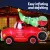 Jingle Jollys 1.6M LED Santa Truck Inflatable – Water & UV-Resistant, Easy Inflate/Deflate, Indoor/Outdoor Decor