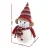 Jingle Jollys Christmas Snowman Handicraft Ornament 60cm Plush Wool & Foam Holiday Decoration with Red Scarf & Hat