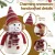 Jingle Jollys Christmas Snowman Handicraft Ornament 60cm Plush Wool & Foam Holiday Decoration with Red Scarf & Hat
