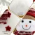 Jingle Jollys Christmas Snowman Handicraft Ornament 60cm Plush Wool & Foam Holiday Decoration with Red Scarf & Hat