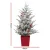 Jingle Jollys 1M LED Potted Christmas Tree with Flocked Leaves & Red Berries - Easy Setup, Perfect for Small Spaces Jingle Jollys 1M LED Potted Christmas Tree with Flocked Leaves & Red Berries - Easy Setup, Perfect for Small Spaces