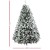 Jingle Jollys 2.4M Snow-Flocked Christmas Tree, 1500 PVC Tips, Lifelike Bushy Branches, Sturdy Metal Stand Jingle Jollys 2.4M Snow-Flocked Christmas Tree, 1500 PVC Tips, Lifelike Bushy Branches, Sturdy Metal Stand