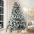 Jingle Jollys 2.4M Snow-Flocked Christmas Tree, 1500 PVC Tips, Lifelike Bushy Branches, Sturdy Metal Stand Jingle Jollys 2.4M Snow-Flocked Christmas Tree, 1500 PVC Tips, Lifelike Bushy Branches, Sturdy Metal Stand