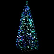 Jingle Jollys 6ft Optic Fibre LED Christmas Tree - 300 Tips, Multi-Colour Lights, Sturdy Metal Frame, Easy Setup Jingle Jollys 6ft Optic Fibre LED Christmas Tree - 300 Tips, Multi-Colour Lights, Sturdy Metal Frame, Easy Setup