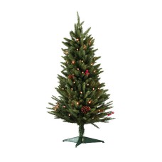 Jingle Jollys 90cm Mini Christmas Tree with LED Lights, Sturdy Metal Base, Non-Toxic, Easy Assembly, Party Decor Jingle Jollys 90cm Mini Christmas Tree with LED Lights, Sturdy Metal Base, Non-Toxic, Easy Assembly, Party Decor