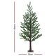 Jingle Jollys 1.8M Pre-lit LED Christmas Tree - 8 Light Modes, Green PE, Easy Assembly, Sturdy Base, 5M Lead Wire