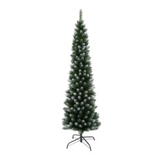 Jingle Jollys 1.8m Snow Flocked Christmas Tree, 300 PVC Tips, Lifelike Bushy Branches, Metal Stand, Easy Assembly Jingle Jollys 1.8m Snow Flocked Christmas Tree, 300 PVC Tips, Lifelike Bushy Branches, Metal Stand, Easy Assembly