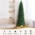 Jingle Jollys 2.1m Pre-lit Corner Christmas Tree, 430 PVC Tips, 250 Warm LED Lights, Metal Stand, Easy Setup Jingle Jollys 2.1m Pre-lit Corner Christmas Tree, 430 PVC Tips, 250 Warm LED Lights, Metal Stand, Easy Setup