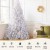 Jingle Jollys 2.1m White Christmas Tree with 500 LED Lights, 1260 PVC Tips, Metal Stand, Easy Assembly, 7FT Xmas Decor
