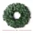 Jingle Jollys 60cm Green Christmas Wreath Garland - Lush PVC Foliage for Indoor/Outdoor Xmas and Wedding Decor