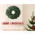 Jingle Jollys 60cm Green Christmas Wreath Garland - Lush PVC Foliage for Indoor/Outdoor Xmas and Wedding Decor