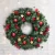 Jingle Jollys 60cm Green Christmas Wreath Garland - Lush PVC Foliage for Indoor/Outdoor Xmas and Wedding Decor