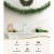 Jingle Jollys 1.8m Christmas Garland with Warm LED Lights, 130 PVC Tips, Lush Green Foliage Indoor Outdoor Decor