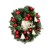 Jingle Jollys 40CM Christmas Wreath with Ornaments, Candy Baubles, PVC PE Tips, Indoor Outdoor Xmas Garland Decor