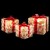 Jingle Jollys 3 Piece Christmas Gift Box Lights Set, 70 Warm White LED, Steel Frame, Indoor Outdoor, 0.5m Cable