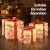 Jingle Jollys 3 Piece Christmas Gift Box Lights Set, 70 Warm White LED, Steel Frame, Indoor Outdoor, 0.5m Cable