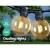 Jingle Jollys 23m LED Festoon String Lights - 20 G80 Bulbs, Warm Glow, IP44 Waterproof, Indoor/Outdoor, Connectable