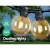 Jingle Jollys 50m LED Festoon String Lights - 50 Bulb Kit, Warm Glow, Indoor/Outdoor, IP44, Low Voltage, Connectable