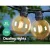 Jingle Jollys 77m LED Festoon String Lights, IP44, 70 Bulbs, Indoor/Outdoor, Warm Glow, Low Voltage, Connectable