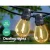 14m LED Festoon String Lights - IP44 Waterproof, Low Voltage, 10 Bulbs for Outdoor Garden & Weddings