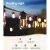23m Festoon Lights with 20 S14 Bulbs, Warm White, Outdoor Indoor Christmas Fairy String Lights, Garden Party Decor