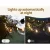 17m Solar Festoon String Lights Outdoor Indoor LED, Warm White, 4 Modes, USB Recharge, Wedding Christmas Party Decor