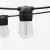 95m Solar Festoon String Lights Outdoor LED, 100 Warm White S14 Bulbs, 4 Modes, USB Rechargeable, Waterproof Party Decor
