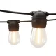 17m Solar Festoon String Lights Outdoor 30 LED S14 Bulbs, 4 Modes, USB Rechargeable, Warm White, 2 Pack, Waterproof