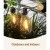 17m Solar Festoon String Lights Outdoor LED, 15 Warm White Bulbs, USB Rechargeable, 4 Modes, Waterproof for Parties