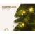 Jingle Jollys 1.8m Pre-Lit Christmas Tree with 200 Warm LED Lights, Lifelike PVC Tips, Sturdy Metal Stand, Green