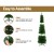 Jingle Jollys 1.8m Pre-Lit Christmas Tree with 200 Warm LED Lights, Lifelike PVC Tips, Sturdy Metal Stand, Green