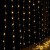 Jingle Jollys 3x3M 300 LED Warm White Christmas Curtain String Lights, 8 Modes, Indoor Outdoor, USB Powered