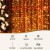 Jingle Jollys 3x3M 300 LED Warm White Christmas Curtain String Lights, 8 Modes, Indoor Outdoor, USB Powered