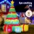 Jingle Jollys 2.2M Christmas Inflatable Gift Tree with Flashing Lights, Water-Resistant, UV-Protected, Easy Storage