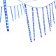 Jingle Jollys 288 LED 7M Icicle Christmas Lights, Blue Meteor Shower, Water-Resistant, Indoor Outdoor, 8 Drops