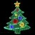 Jingle Jollys 150cm LED Rope Light Motif - 220 Multi-Coloured LEDs, UV Resistant, Outdoor & Indoor Christmas Decoration
