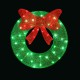 Jingle Jollys 0.6M Solar Christmas Wreath 50 LED Warm White Lights, Outdoor Indoor UV-Resistant Decor, Steel Frame