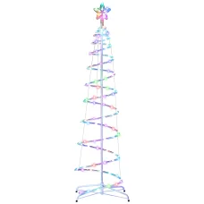 Jingle Jollys 1.8m RGB LED Christmas Tree with 100 Lights, Bluetooth Control, Durable Steel Frame, Indoor & Outdoor Use