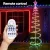 Jingle Jollys 1.8m RGB LED Christmas Tree with 100 Lights, Bluetooth Control, Durable Steel Frame, Indoor & Outdoor Use