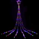 Jingle Jollys 320 LED 5M Solar String Fairy Lights - Multi-Colour, 6 Cascading Strands, Indoor/Outdoor, Weather Resistant