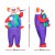 Inflatable Clown Costume for Adults 2m – Durable Water-Resistant Polyester Fancy Dress with USB Fan, Unisex Cosplay Suit